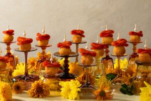 Pumpkin Arancini Skewers with Peperoncino